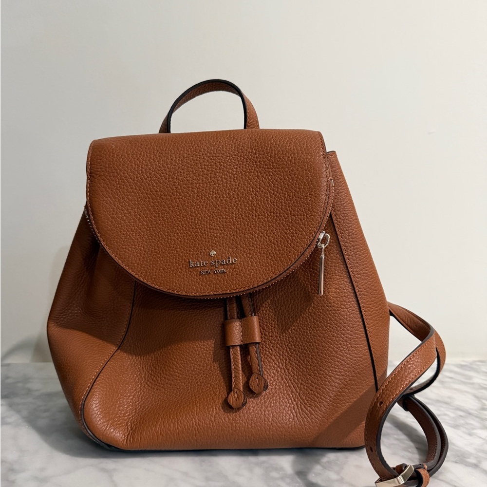Kate Spade Tan Leather Backpack